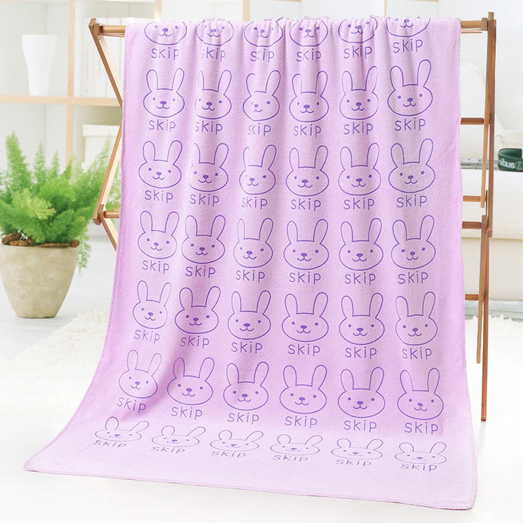 Serviette de bain lapin mignon 9