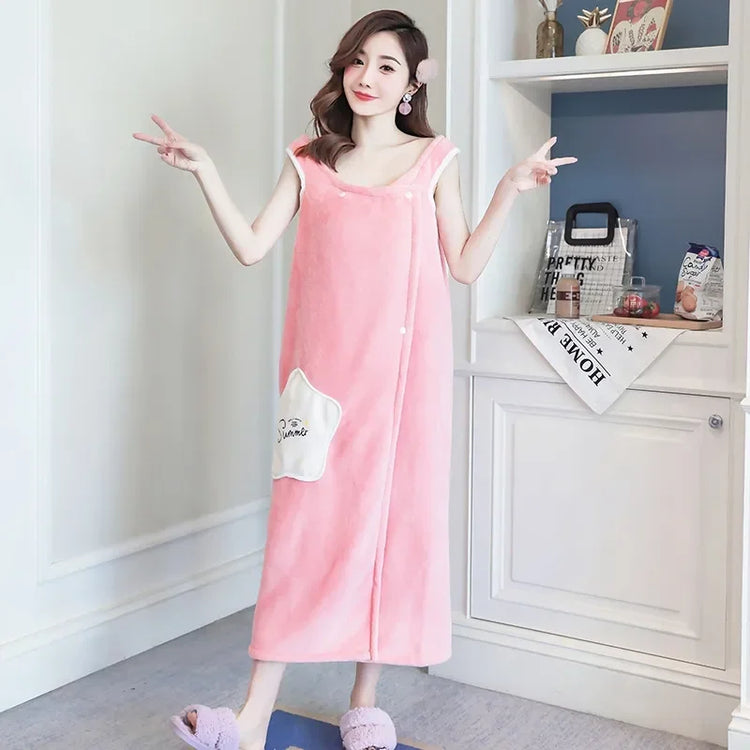 Serviette de bain peignoir 8