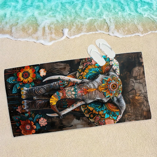 Serviette de plage éléphant 2