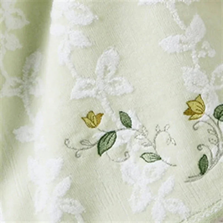 Serviette en coton brodée absorbante 6