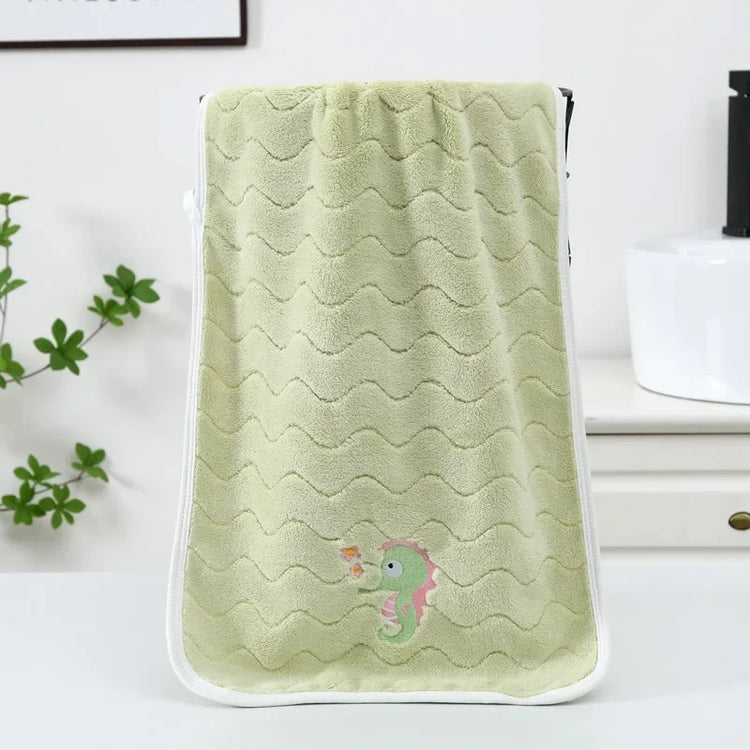 Serviettes de bain bébé velours 9