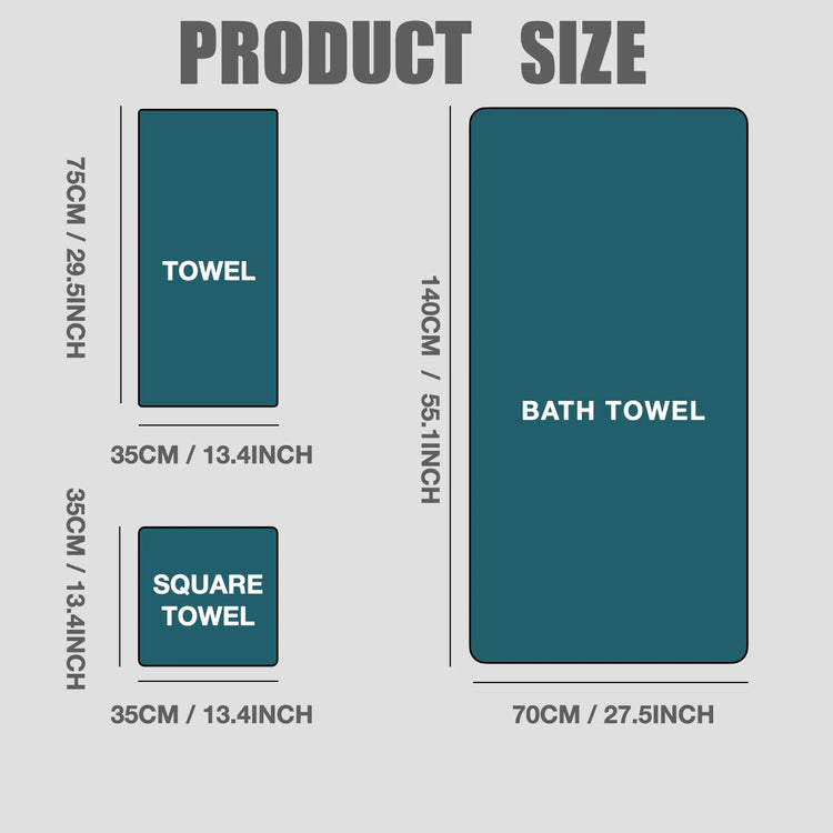 Ensemble 8 serviettes de bain hotel 2