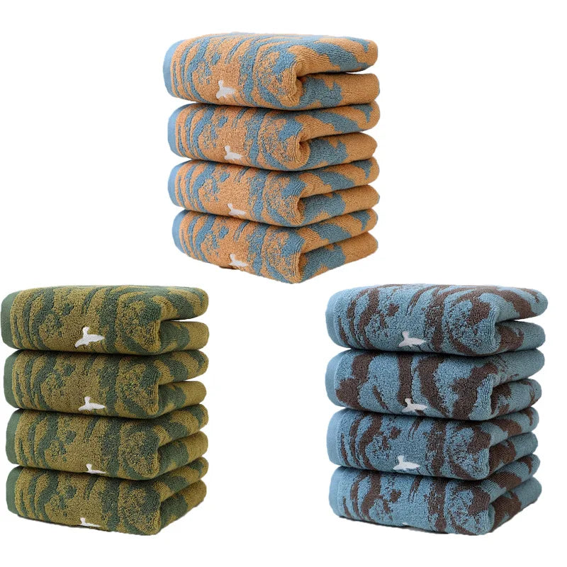 Ensemble de 4 serviettes teintes