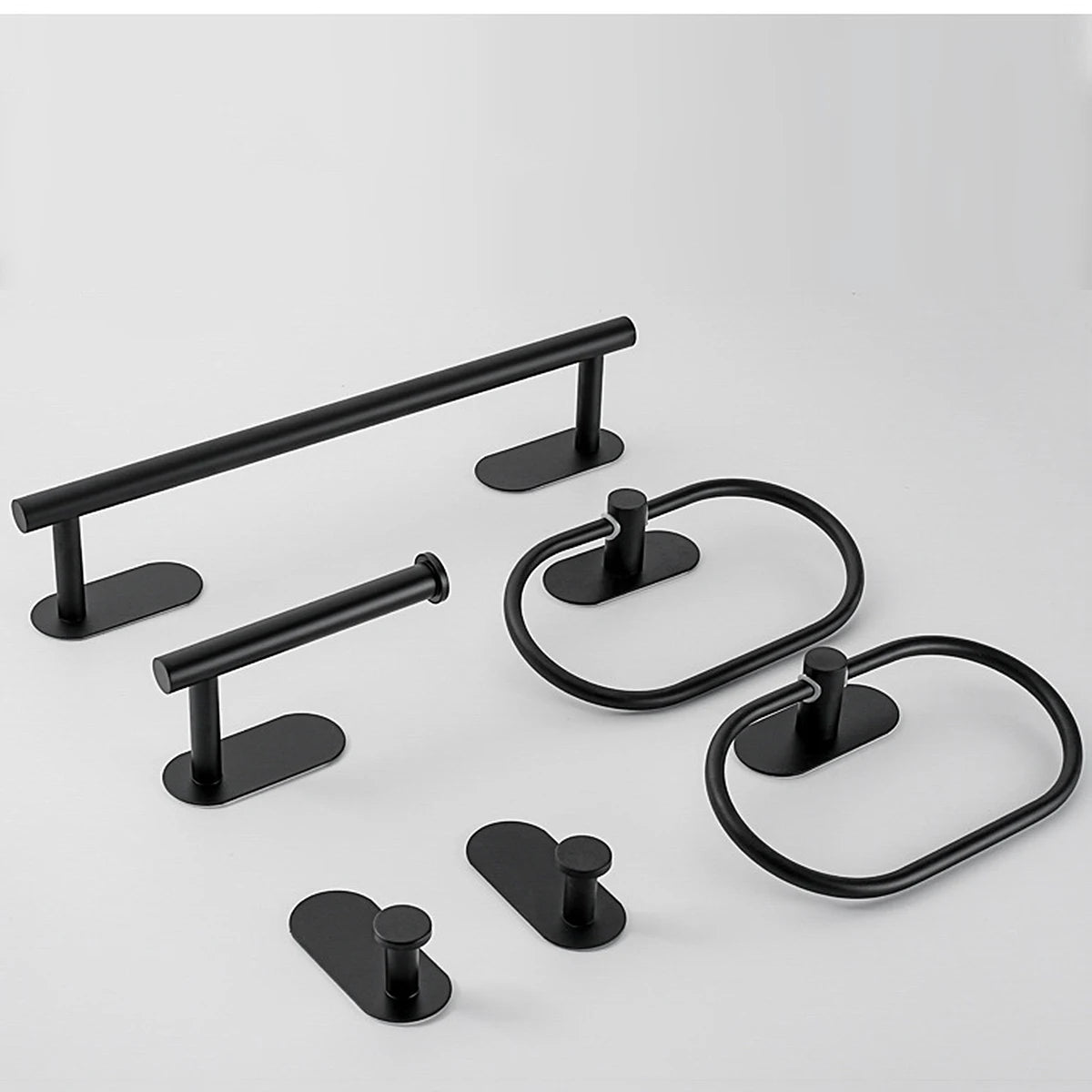 Ensemble de portes serviettes acier inox 4