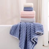 Ensemble de serviettes de bain en velours bonbon  3