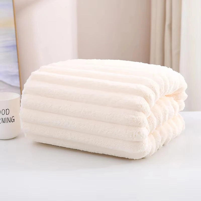 Ensemble de serviettes de bain en velours bonbon  7