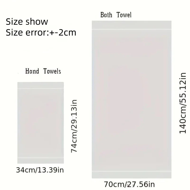 Ensemble de serviettes en Fibre de bambou 6