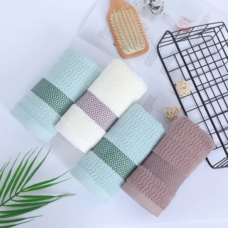 Lot de 2 serviettes de bain cotton 3