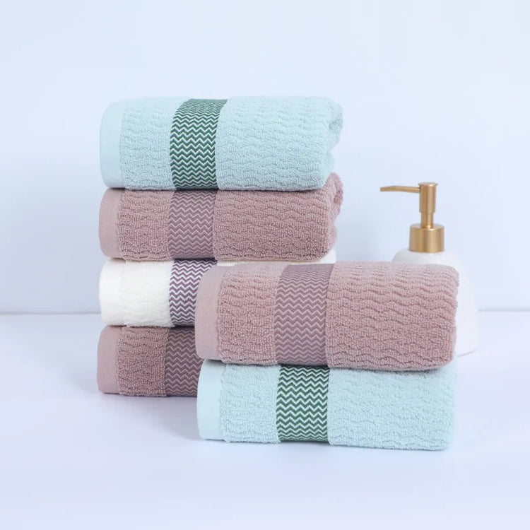 Lot de 2 serviettes de bain cotton 5