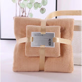 Lot de 2 serviettes de bain velour corail 6