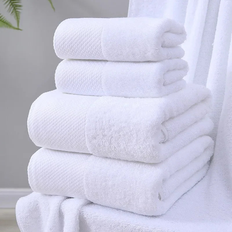 Lot de serviettes de bain blanche 
