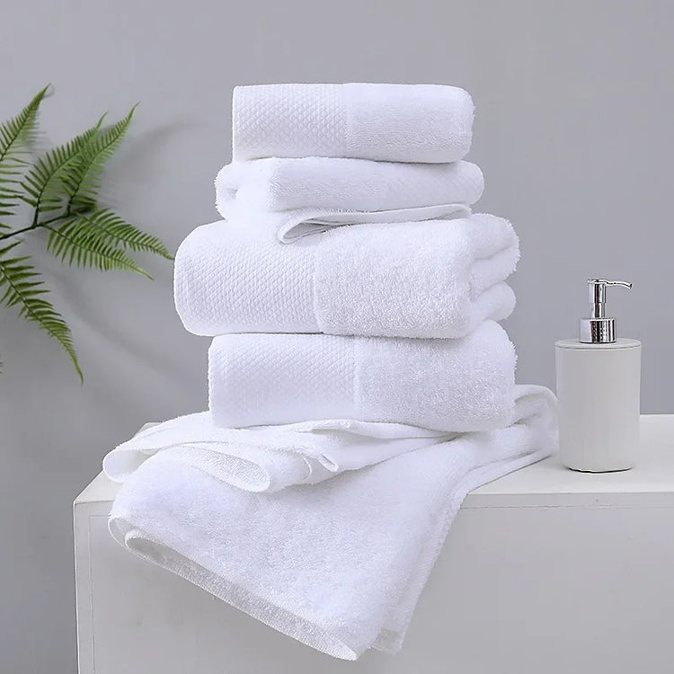 Lot de serviettes de bain blanche 2