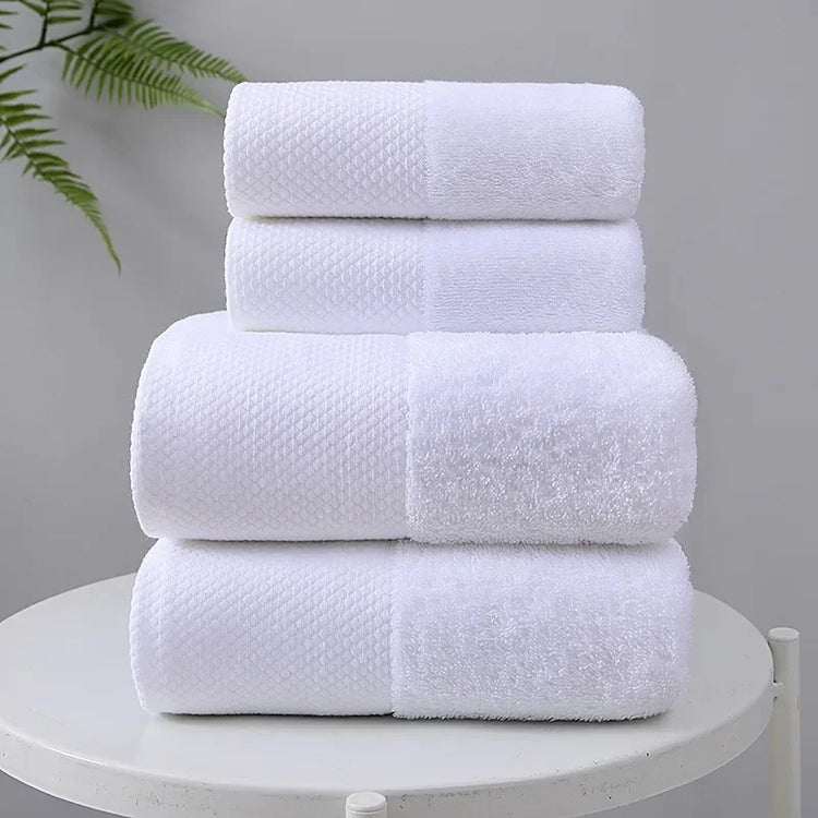 Lot de serviettes de bain blanche 3