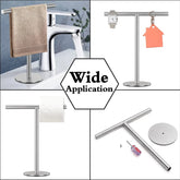 Porte-serviettes acier inox en forme de T 5
