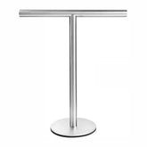 Porte-serviettes acier inox en forme de T 8