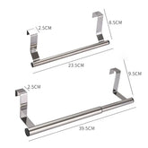 Porte serviette acier inox réglable 2