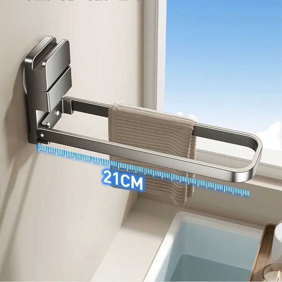 Porte serviette acier rabattable 5