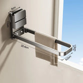 Porte serviette acier rabattable 8