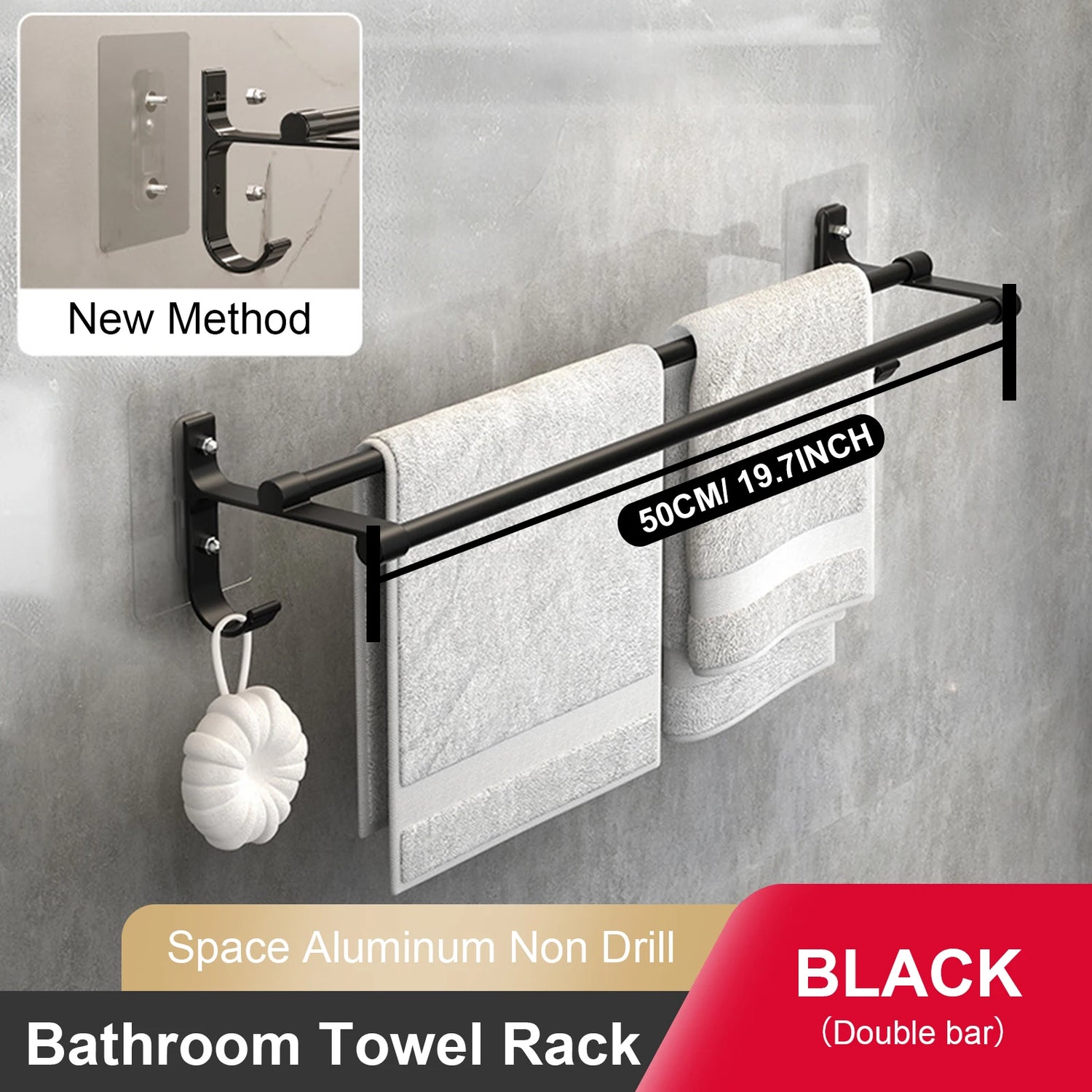 Porte serviette aluminium 10