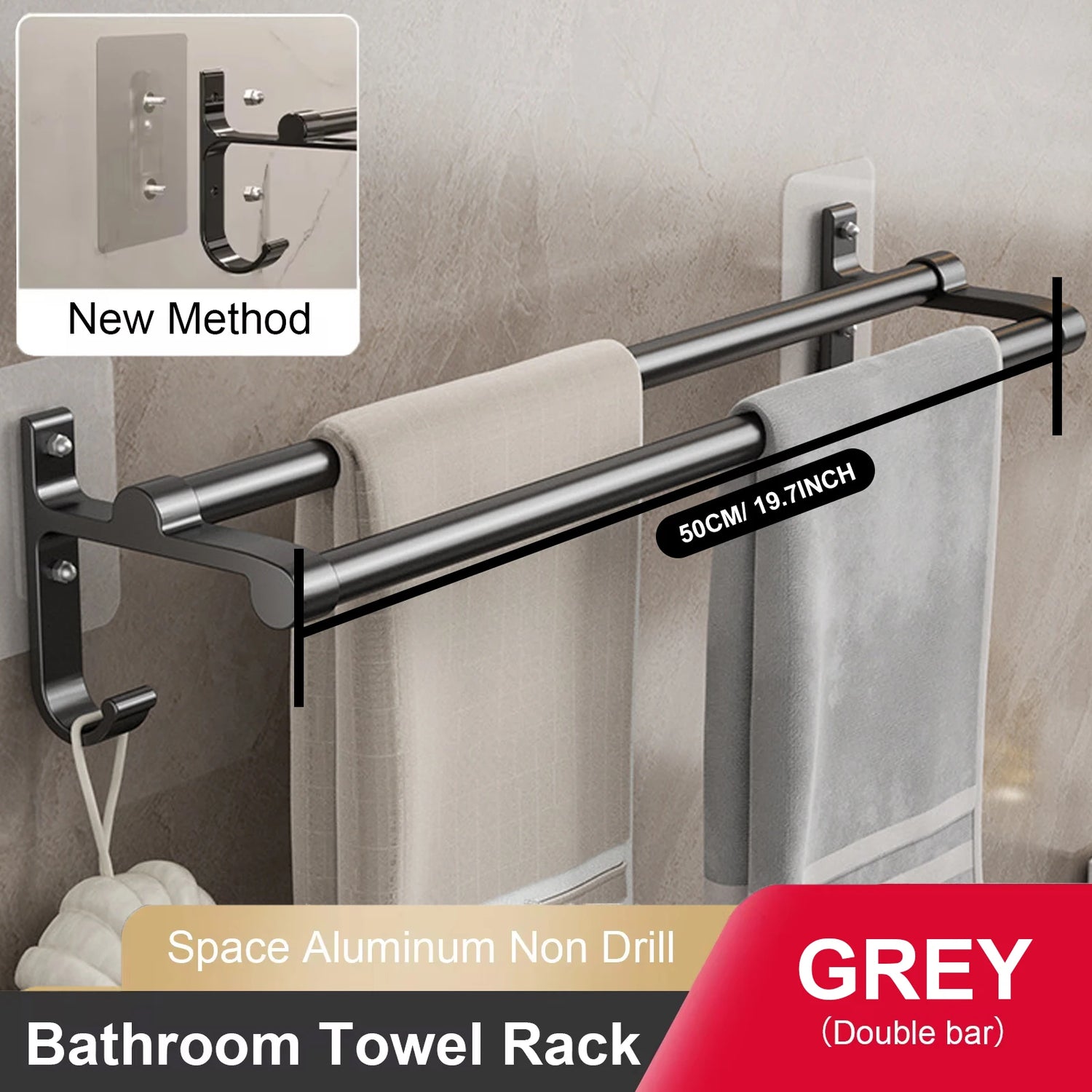 Porte serviette aluminium 7