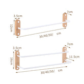 Porte serviette aluminium et bois 3