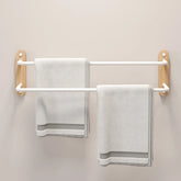 Porte serviette aluminium et bois 4