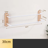 Porte serviette aluminium et bois 8