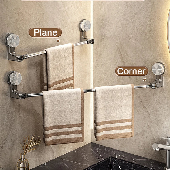 Porte serviette de bain à ventouse