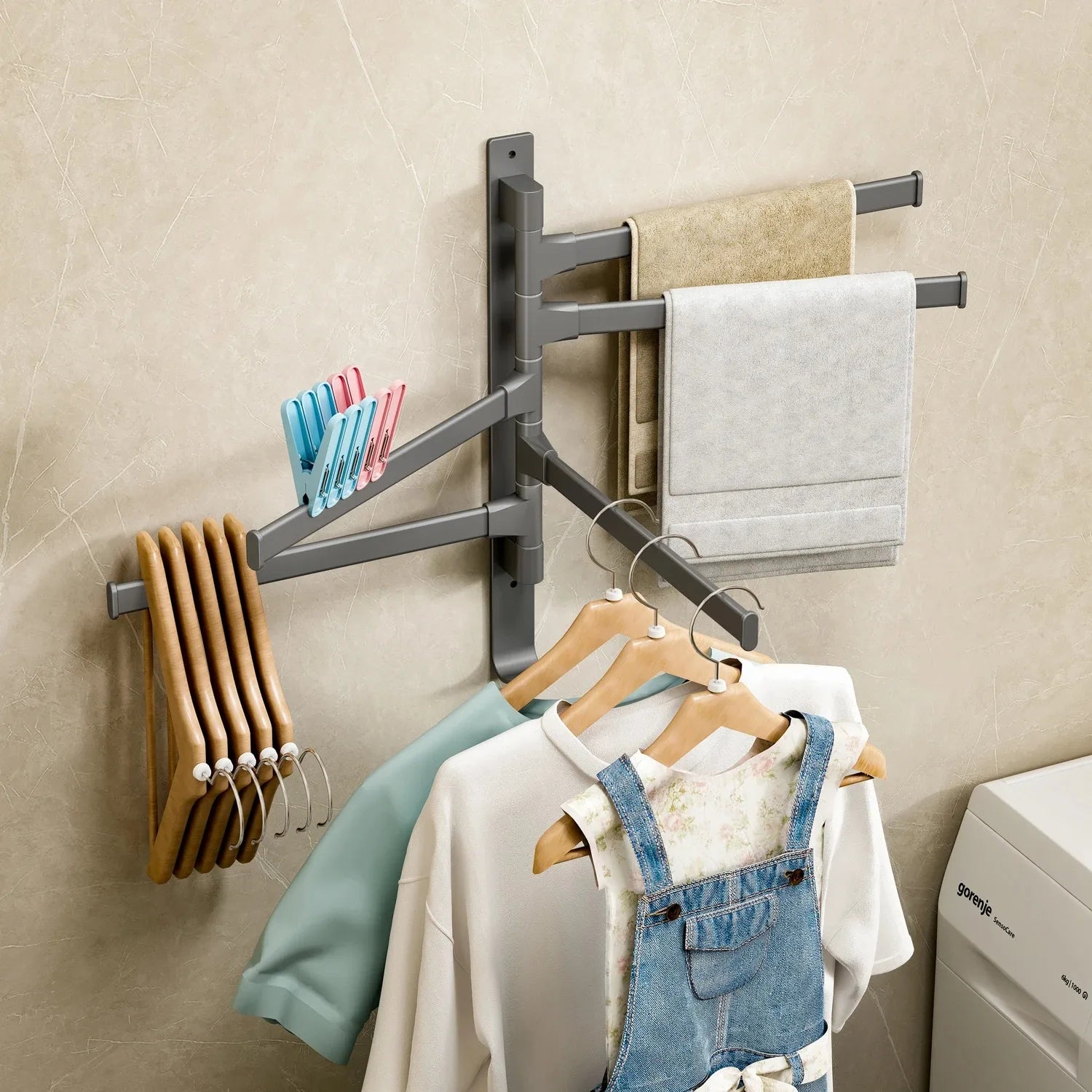 Porte serviette multi-bras 3
