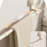 Porte serviette rétractable à ventouse 4