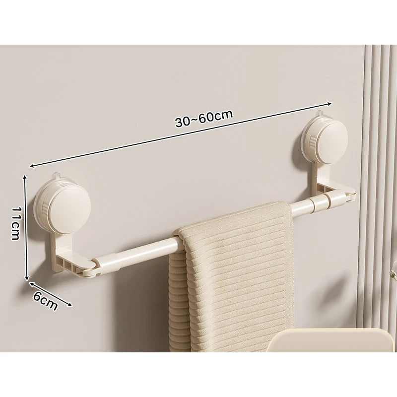 Porte serviette rétractable à ventouse 7