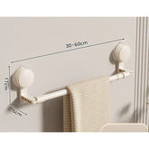 Porte serviette rétractable à ventouse 7