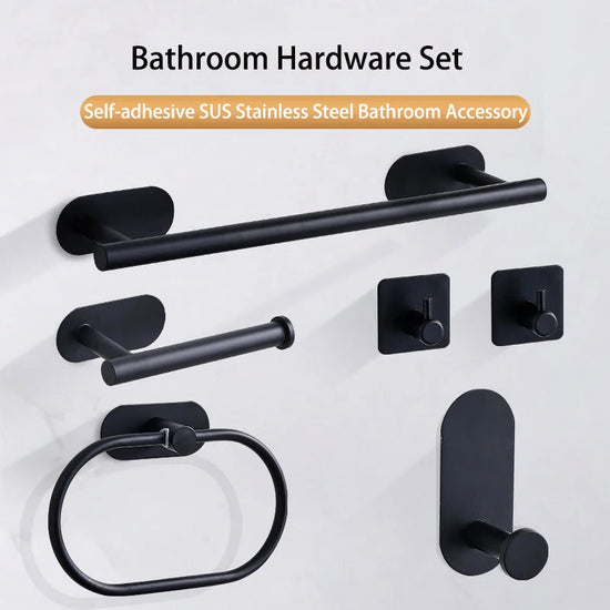 Ensemble de portes serviettes acier inox