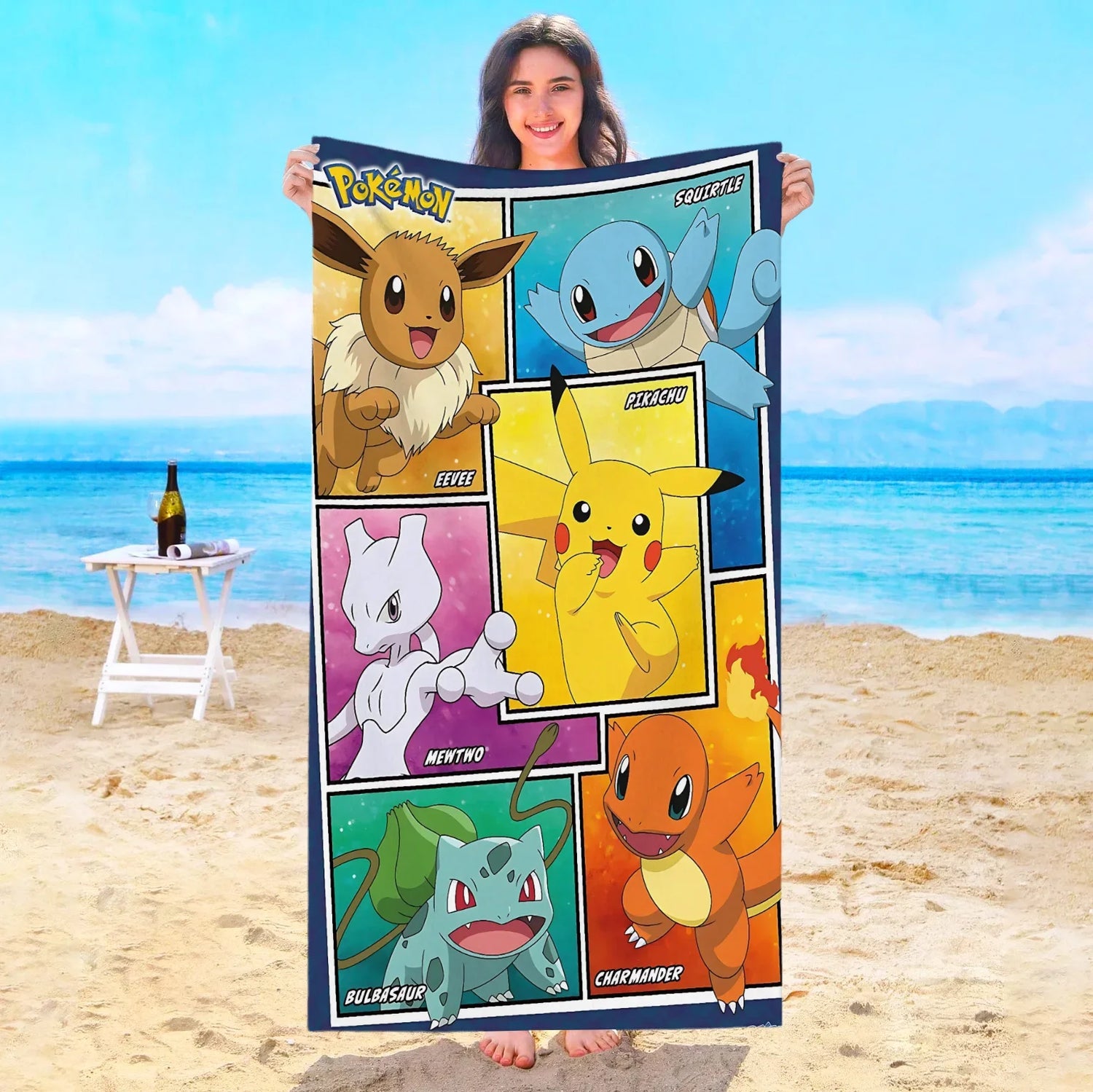 Serviette de bain Pokémon