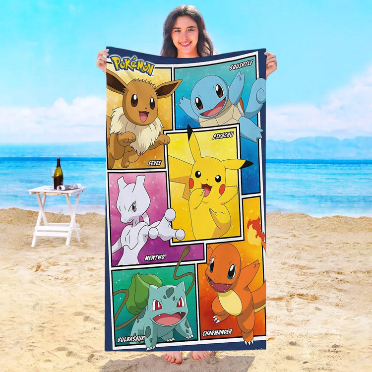 Serviette de bain Pokémon