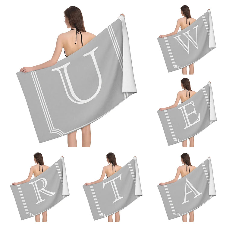 Serviette de bain alphabet