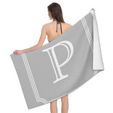 Serviette de bain alphabet P