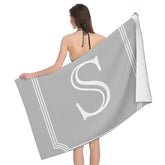 Serviette de bain alphabet S