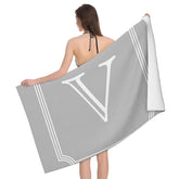 Serviette de bain alphabet V