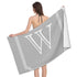 Serviette de bain alphabet W