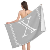 Serviette de bain alphabet X