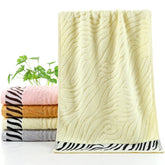 Serviette de bain bambou à rayures 8