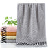 Serviette de bain bambou à rayures 9