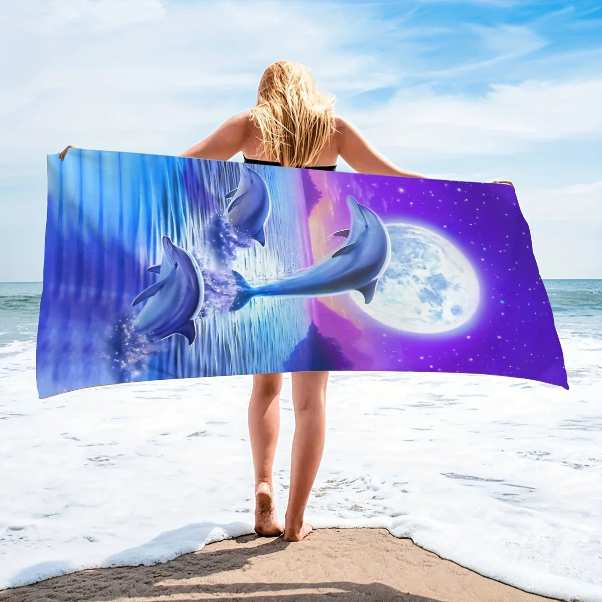 Serviette de bain dauphin 5