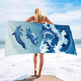 Serviette de bain dauphin 6