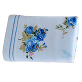 Serviette de bain en coton avec fleurs 7