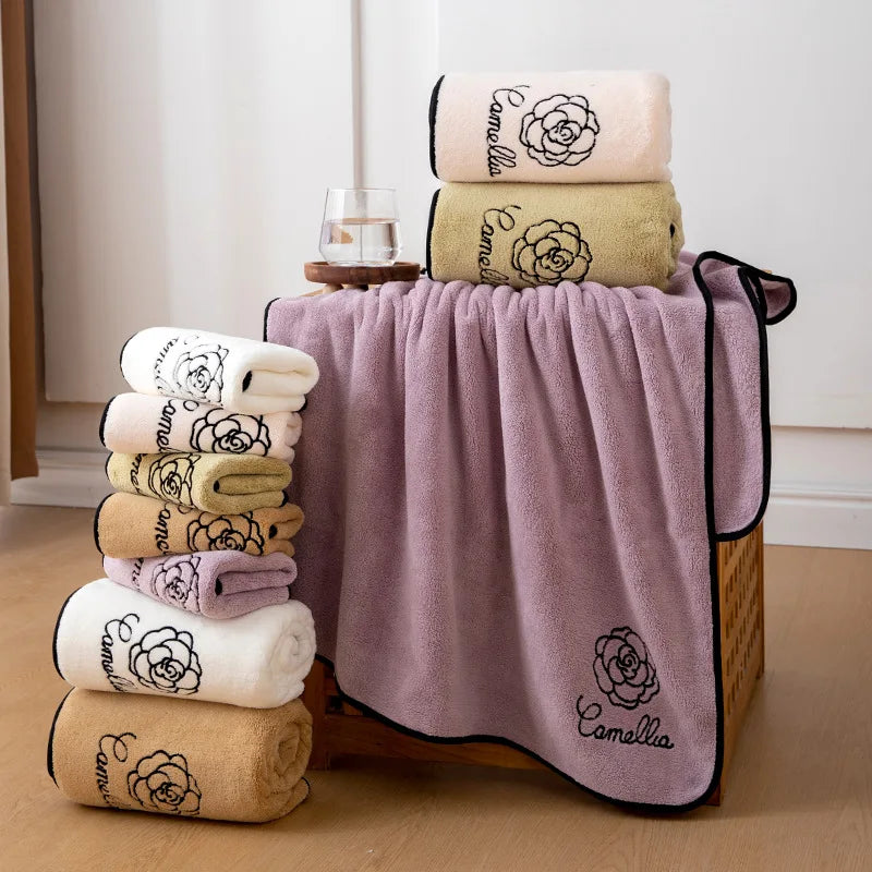 Serviette de bain en polaire corail Camellia 3