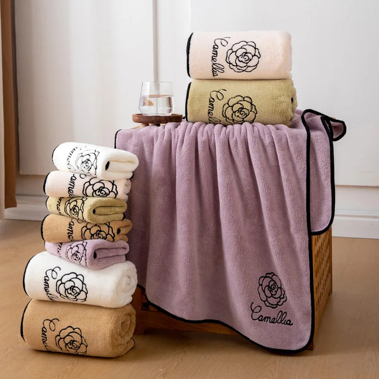 Serviette de bain en polaire corail Camellia 3