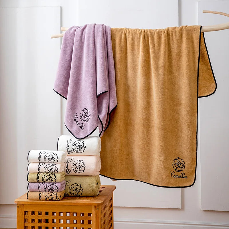Serviette de bain en polaire corail Camellia 4