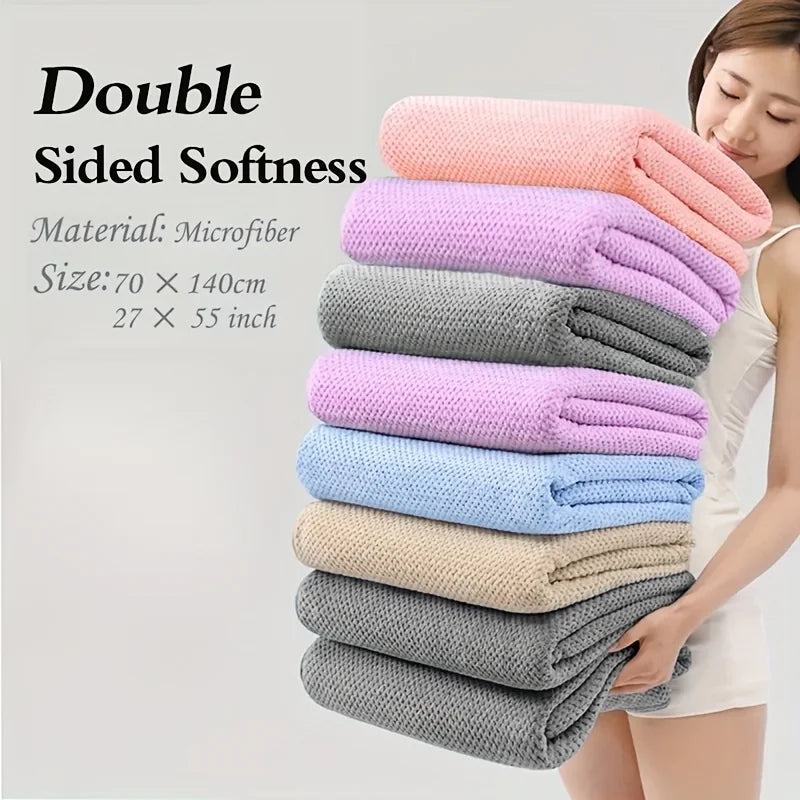 Serviette de bain en treillis d&